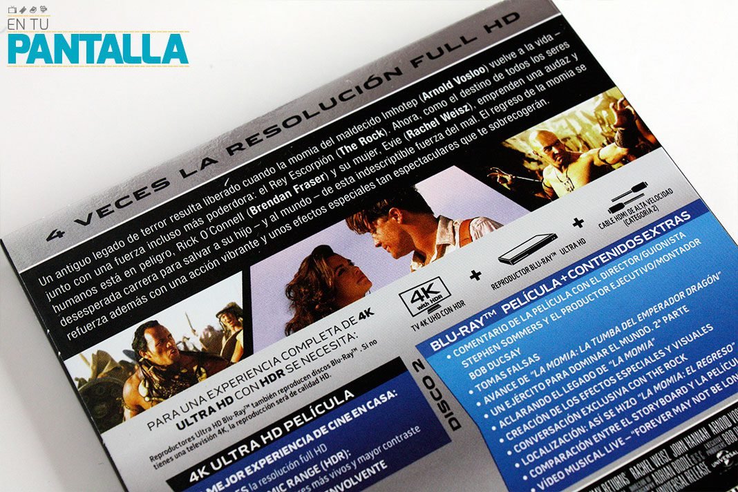 Análisis 4K Ultra HD: 'La Momia: El Regreso', una edición a la altura • En tu pantalla