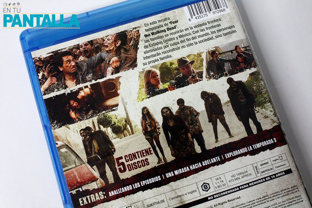 Análisis Blu-ray: 'Fear The Walking Dead' Temporada 3 • En tu pantalla