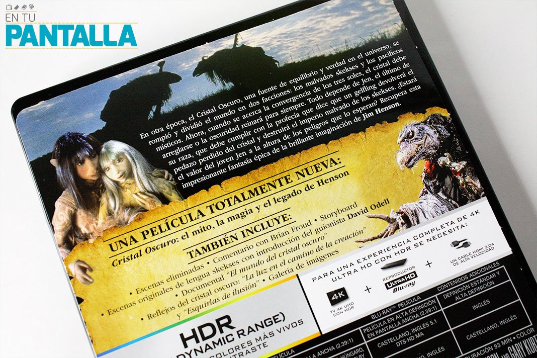 'Cristal Oscuro': El Steelbook con 4K Ultra HD • En tu pantalla