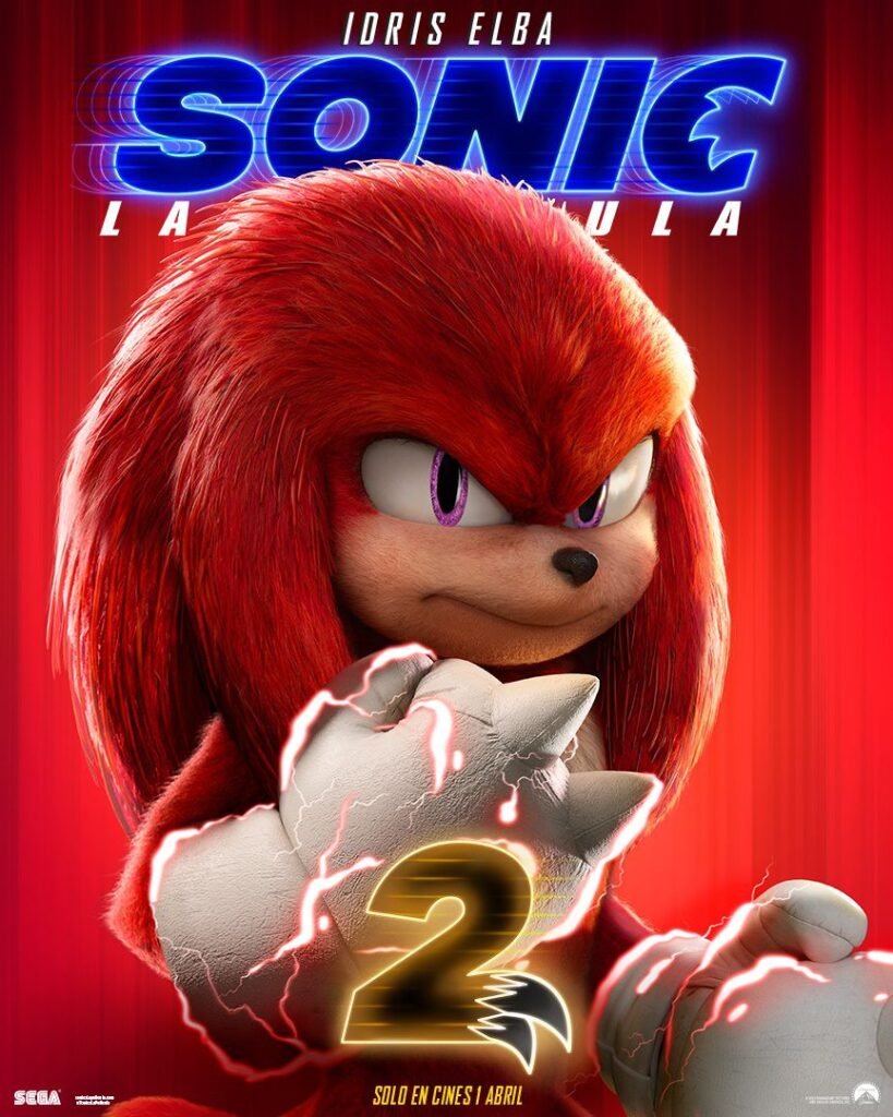 'Sonic 2: La película': Carteles individuales de los personajes de la secuela • En tu pantalla
