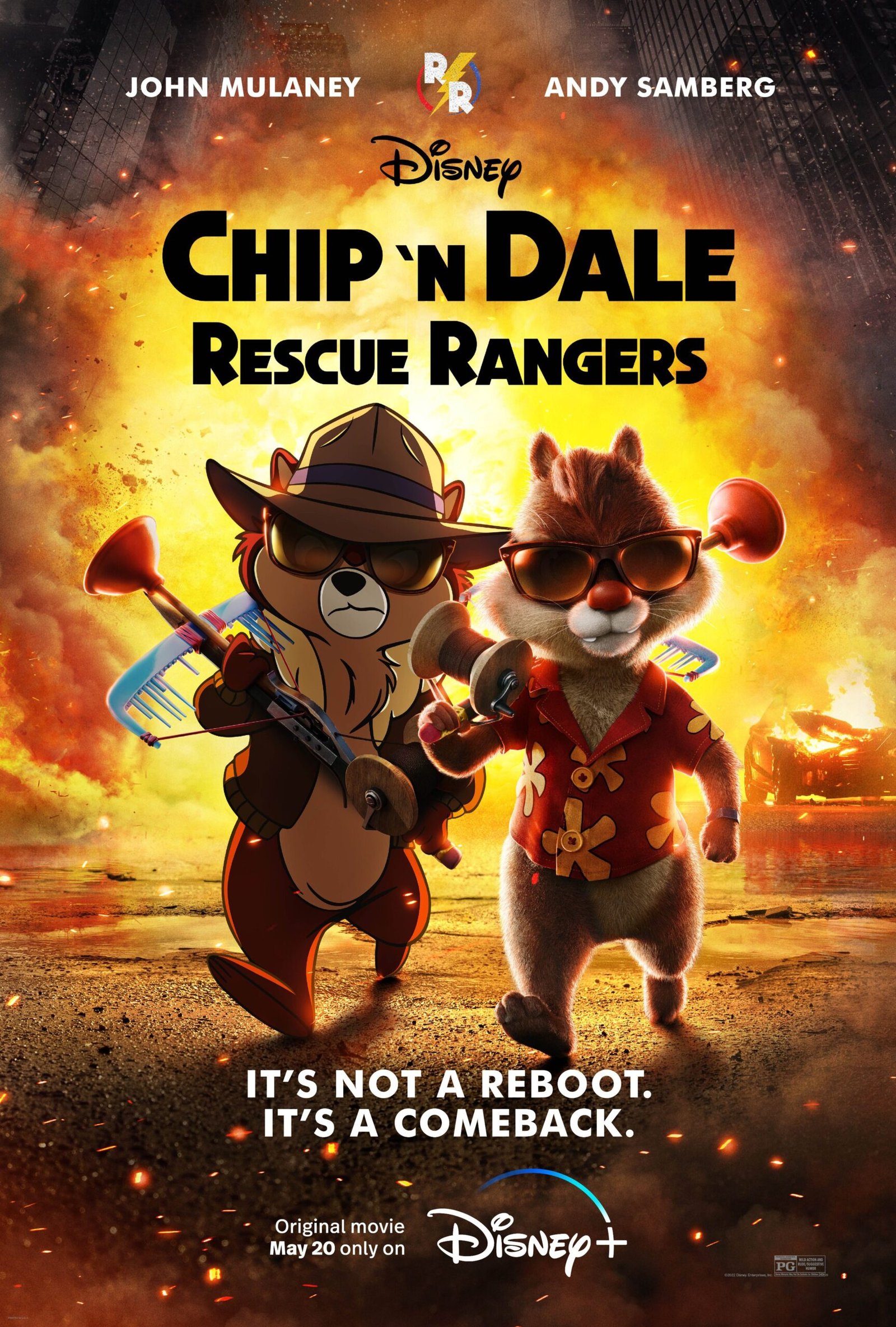 'Chip y Chop: Los guardianes rescatadores': Tráiler y póster del live-action de Disney+ • En tu pantalla